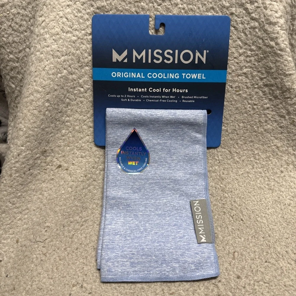 Mission Original Cooling Towel - Vista Blue Heather- 10